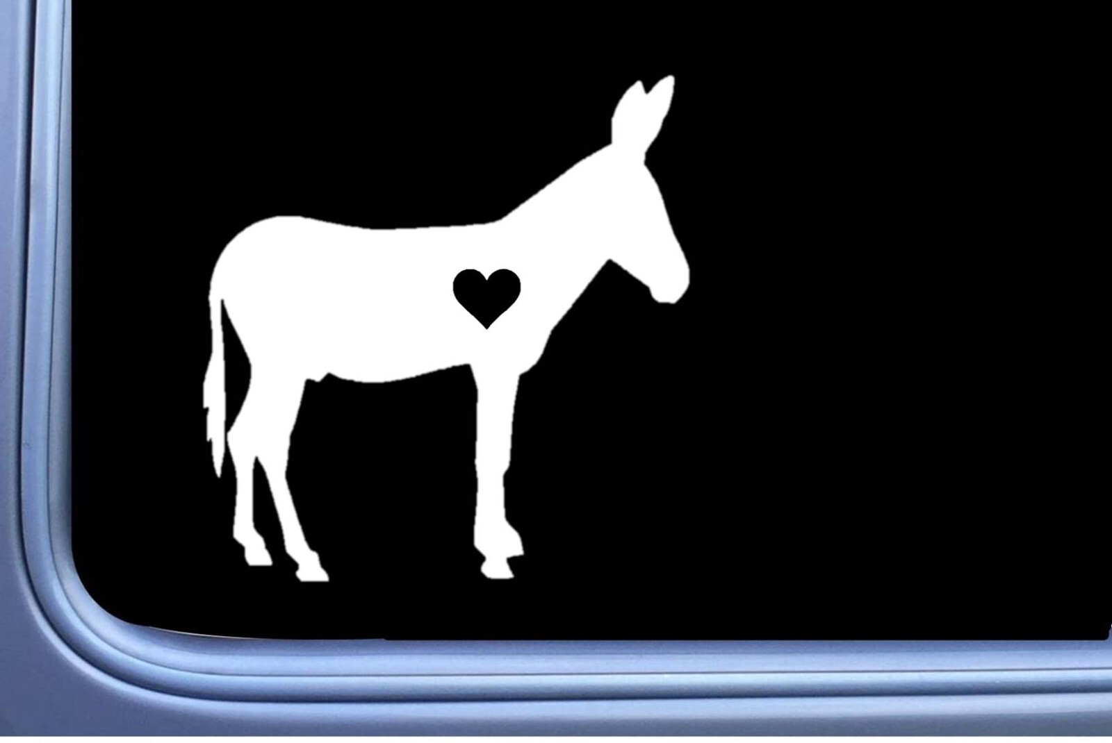 Mammoth Jackstock Donkey Lil heart OS 421 6 inch decal mule sticker