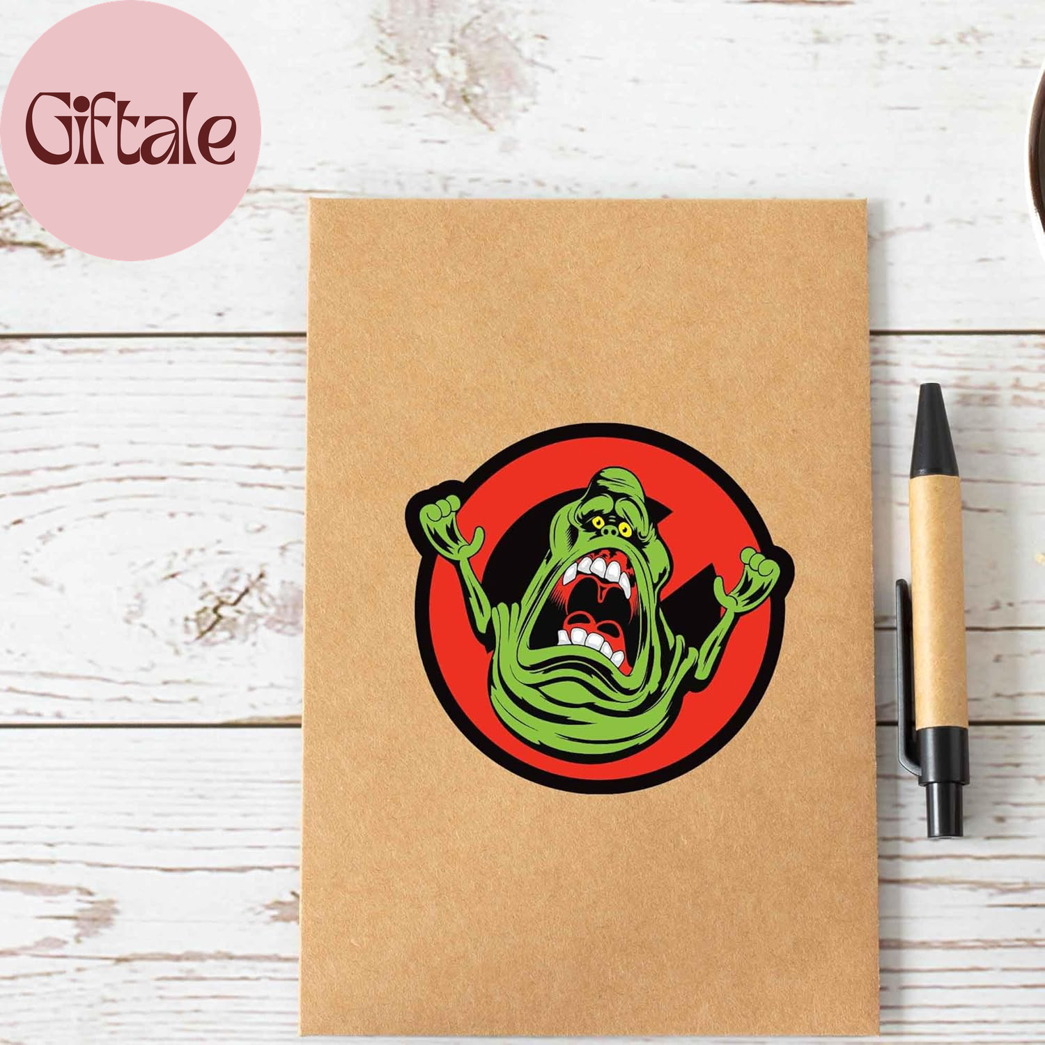 Ghostbusters Slimer Adhesive Vinyl Decal – Fun Slimer Sticker for Car, Laptop, T