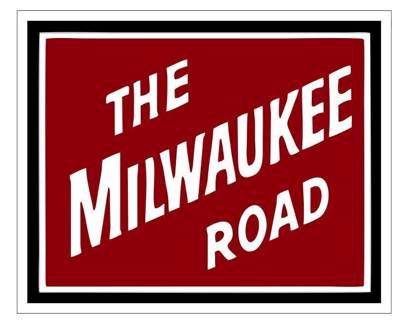 Milwaukee Road Railway Railroad Train Sign Sticker Decal R6978