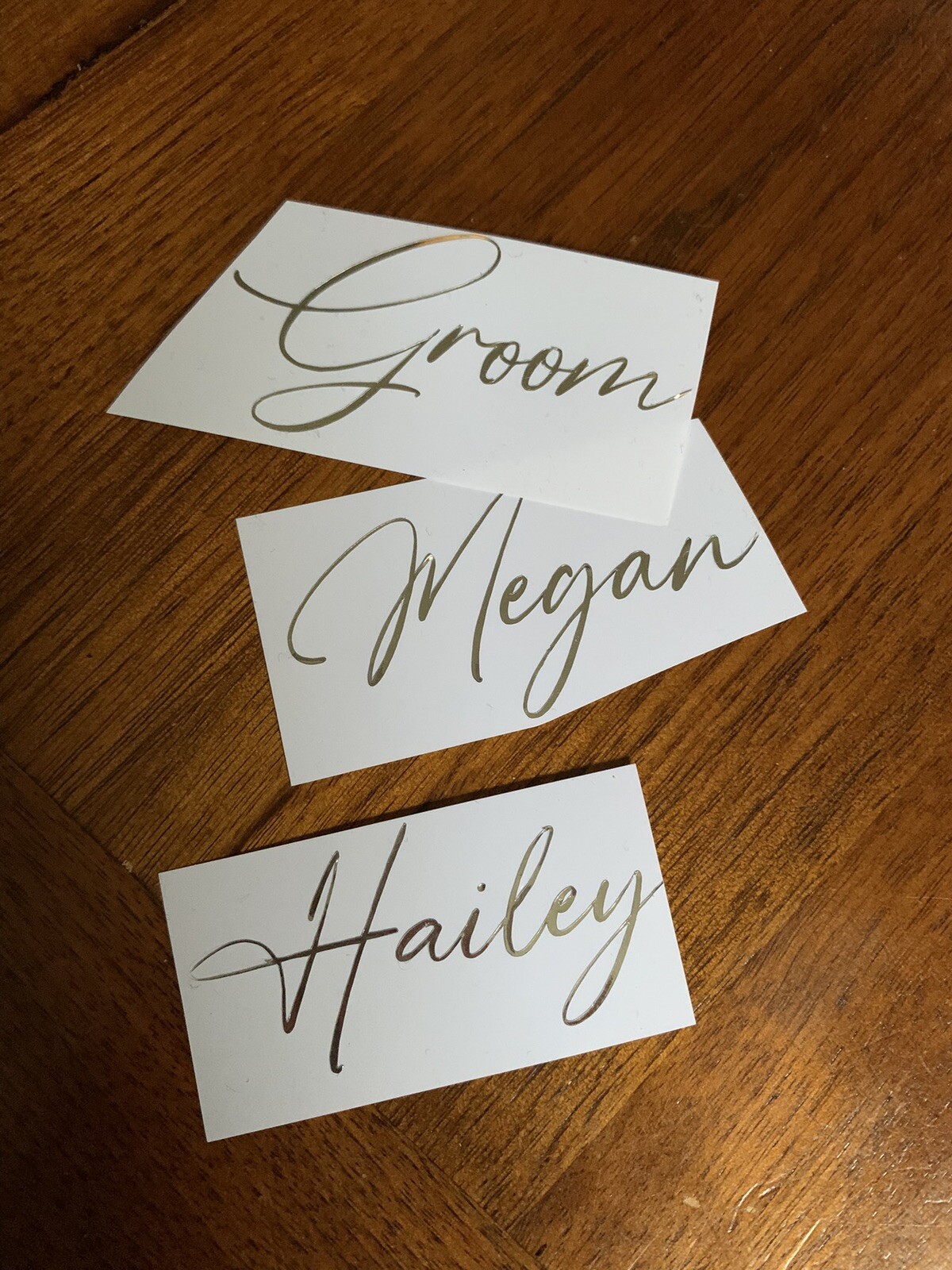 Custom Text Vinyl Lettering Sticker Decal Personalized Script Fonts In Chrome