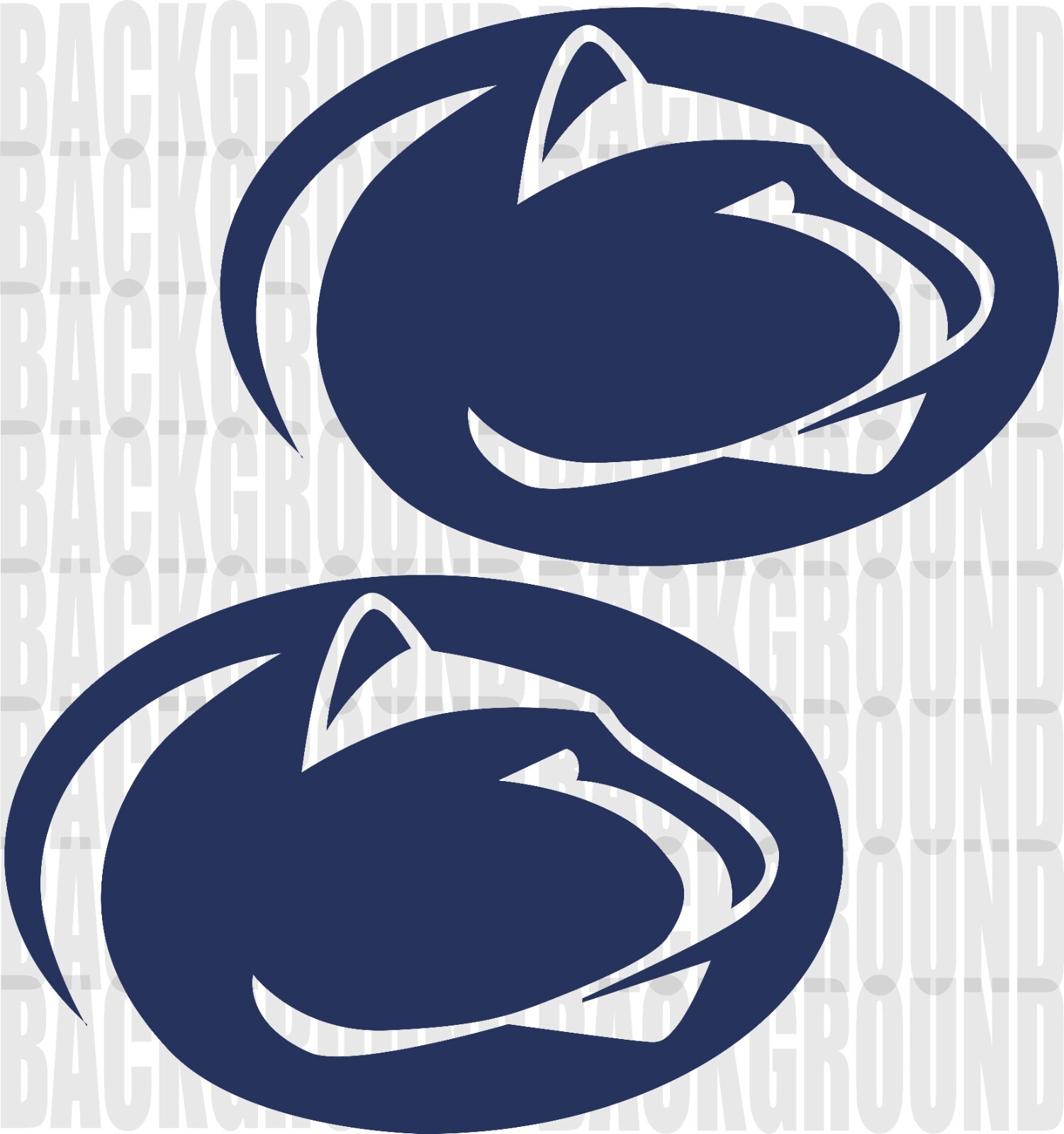 2 Penn State University Cornhole Decals LARGE 15.75×10.5" Nittany Lions Stickers