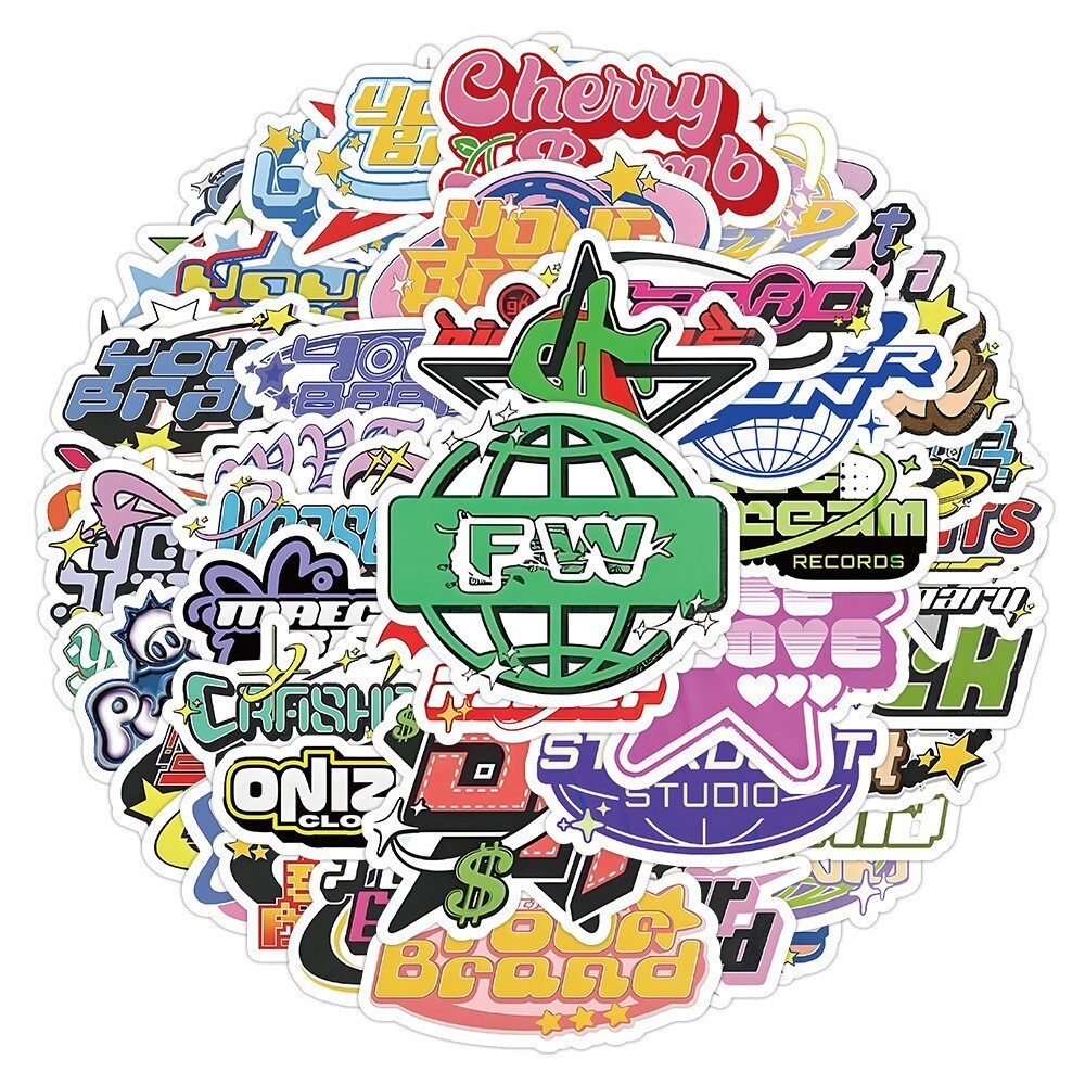 120Pcs Y2k Cartoon Sticker for Adults Teens Girls Scrapbooking Water Bottles