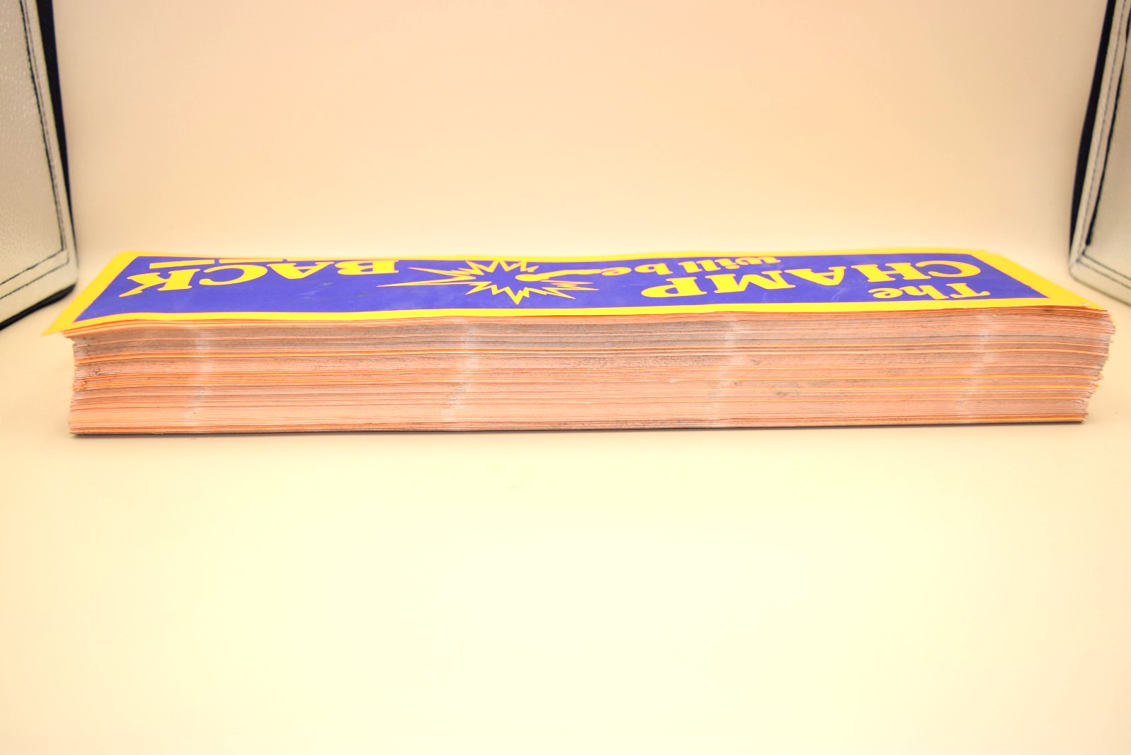 150+ Vintage The Champ Will Be Back Bumper Sticker Lot Boxing Glove