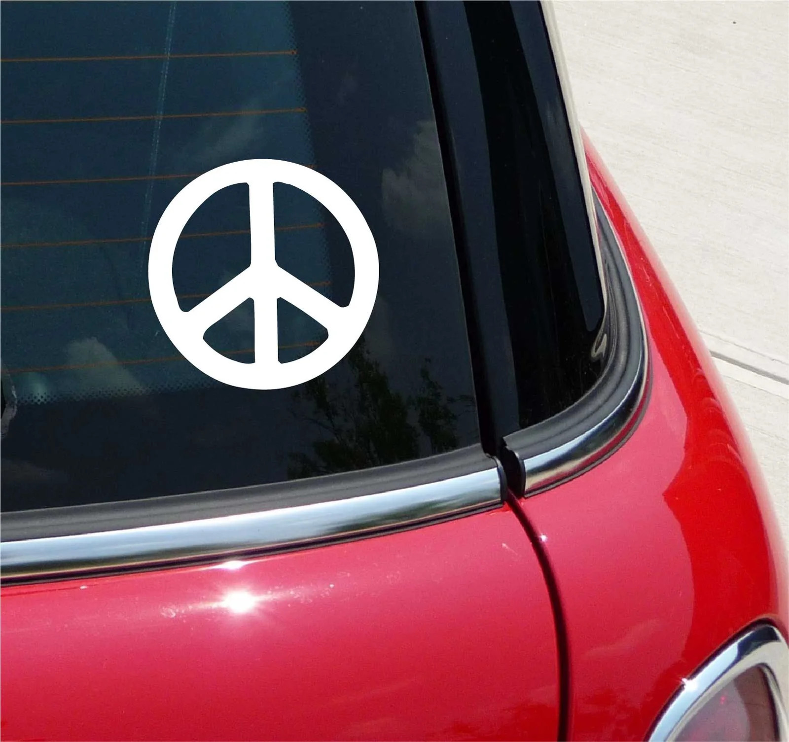 PEACE SIGN STICKER DECAL LOVE HIPPY HIPPIE WAR PROTEST SYMBOL CAR WINDOW TRUCK