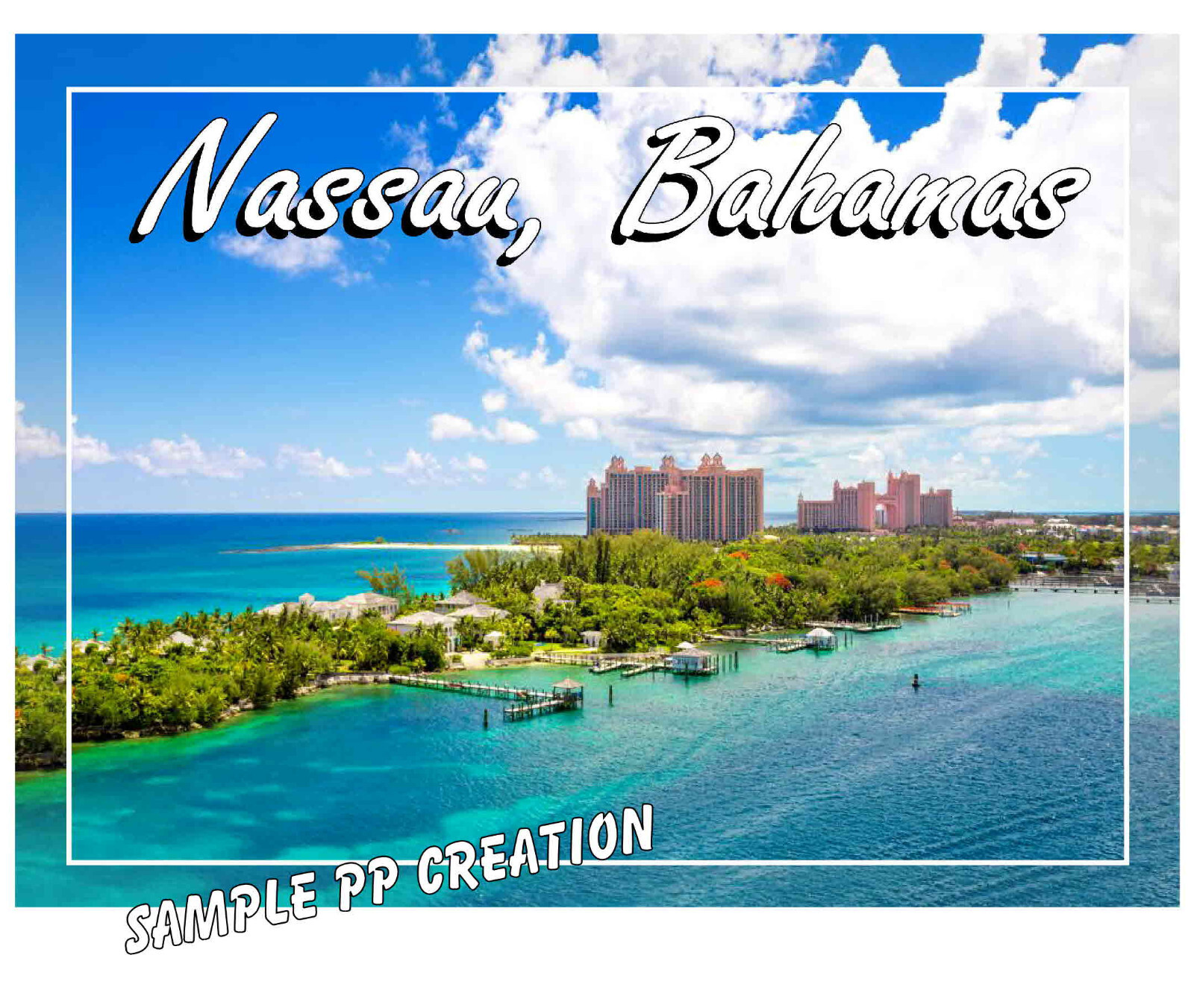 NASSAU, BAHAMAS PHOTO FRIDGE MAGNET 4 X 3 inches TRAVEL