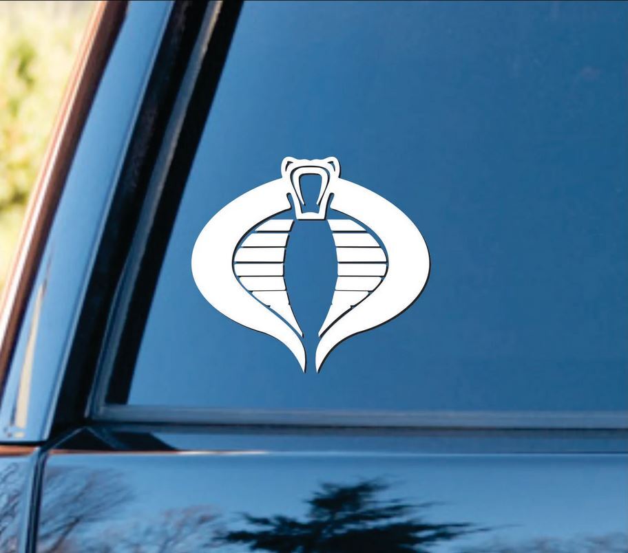 Cobra Command GI JOE- Vinyl Die Cut Car Decal Sticker – FREE SHIP-
