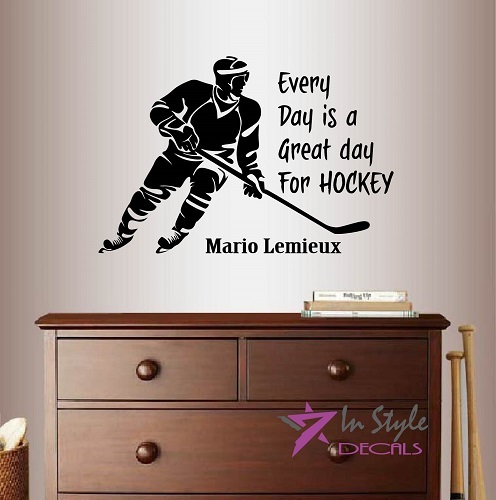 Vinyl Decal Every Day is Great for Hockey Quote Player Sports Wall Sticker 795