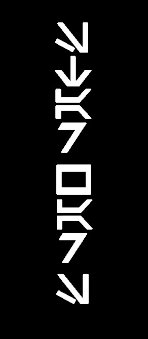 2 x STAR WARS, (2 DECALS), AUREBESH , VERTICAL, Decal Stickers for Car, Laptop