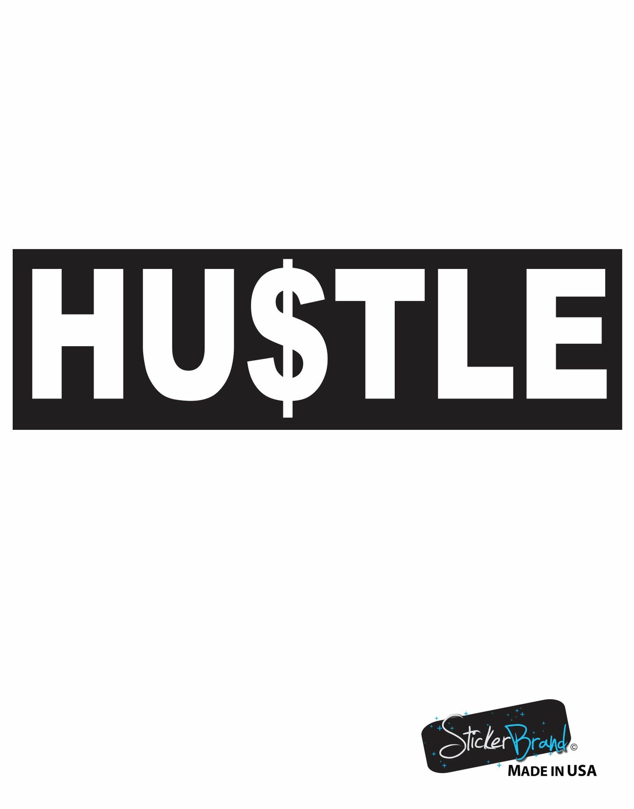 Hustle Motivational Quote Vinyl Wall Decal Sticker #6059