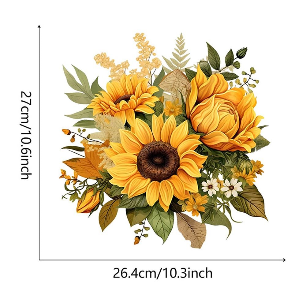 Sunflower Wall Decor Pack of 3 – 11.4×11.4 Inch for Inch, Multi