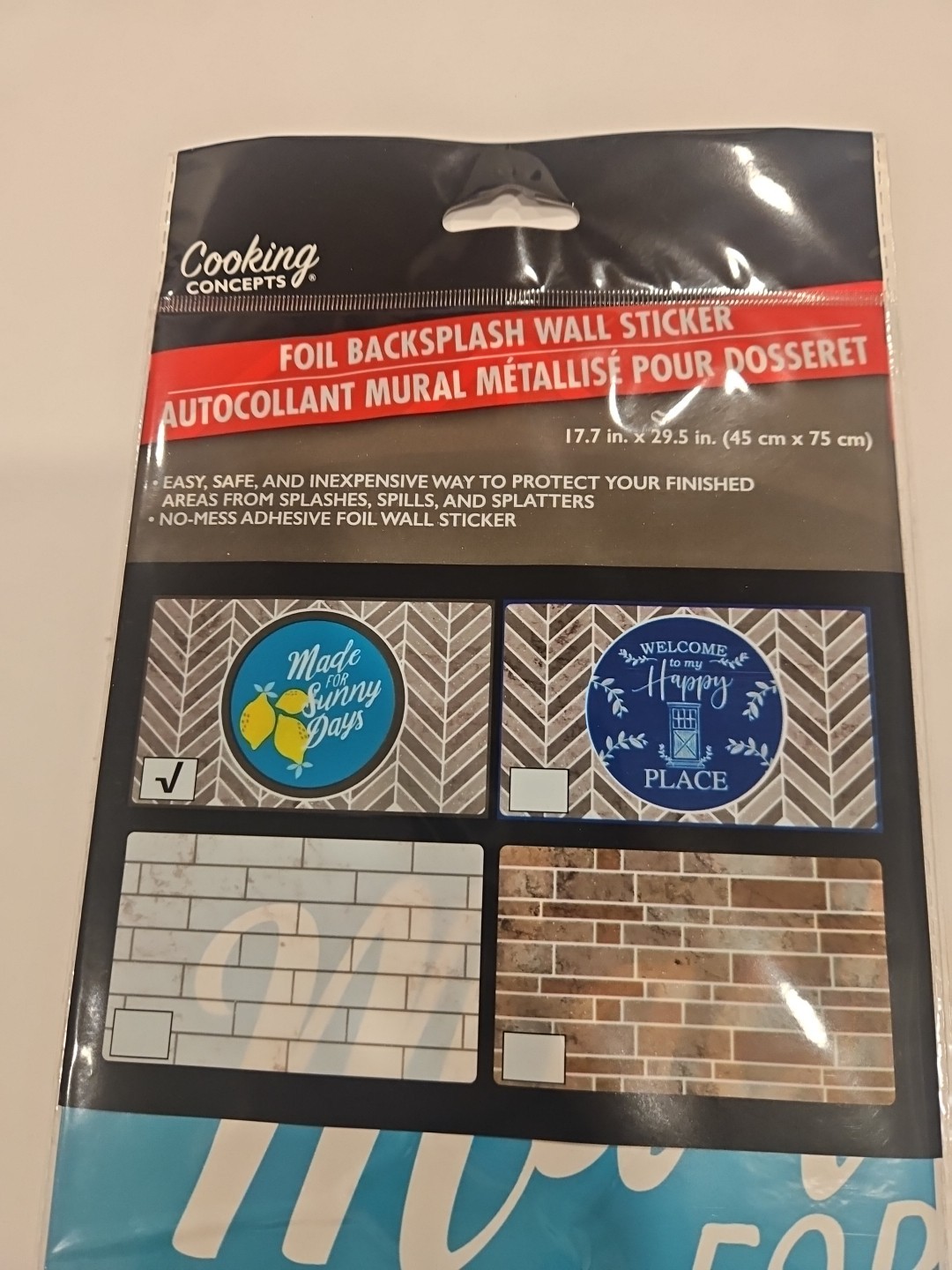 Cooking Concepts Foil Backsplash Made For Sunny Days Kitchen Tile Wall Sticker