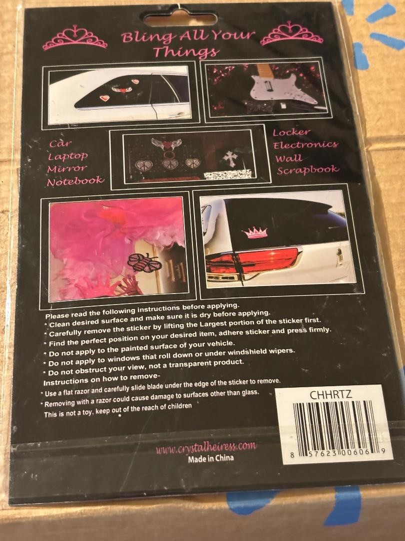 Large Heart Sticker. New in Package. As Shown.