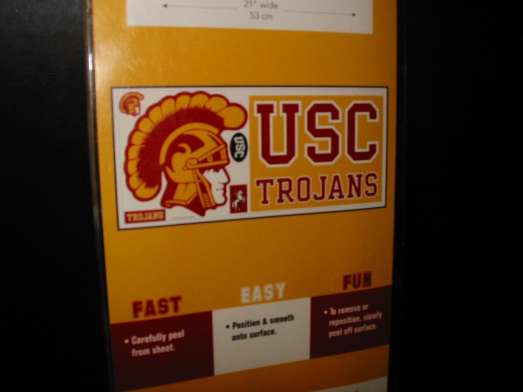 USC University of Southern California Giant Peel Stick Wall Decals Factory New