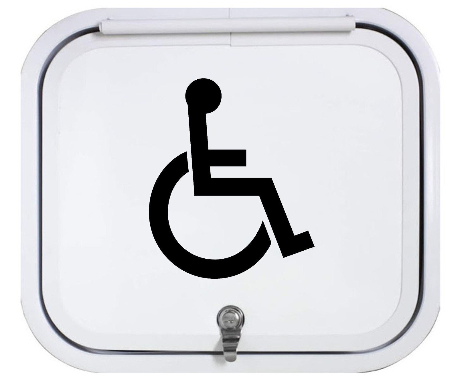 Handicap Wheelchair Symbol Vinyl Decal, Wheelchair Disabled Sticker for Car Wind