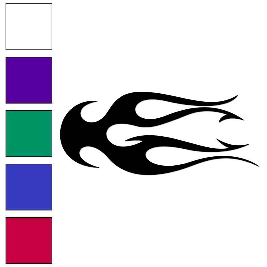 Tribal Flames Pinstripe, Vinyl Decal Sticker, Multiple Colors & Sizes #7401