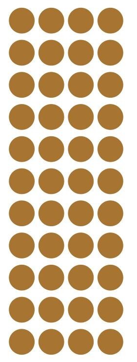 3/4" Metallic Gold Round Label Dots Stickers Color Coding Inventory 3/4 Inch Dot