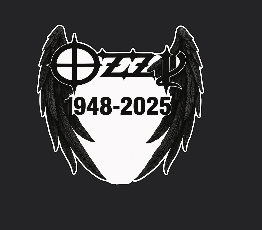 New 3” Wide RIP Ozzy osbourne sticker metal band weatherproof bumper vinyl decal