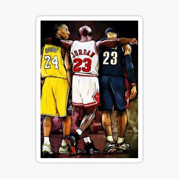 james bryant jordan brbasketball nba Sticker Gloss l Waterproof uv resistant