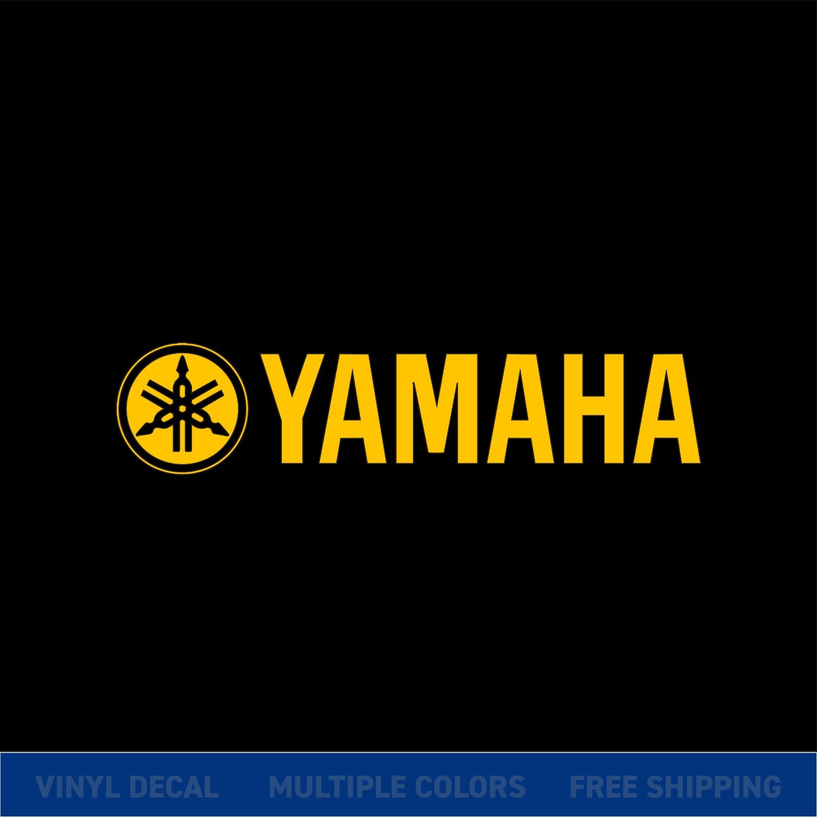 Yamaha Logo Vinyl Decal Sticker | Motorcycle Car Window Bike Graphic | xColors