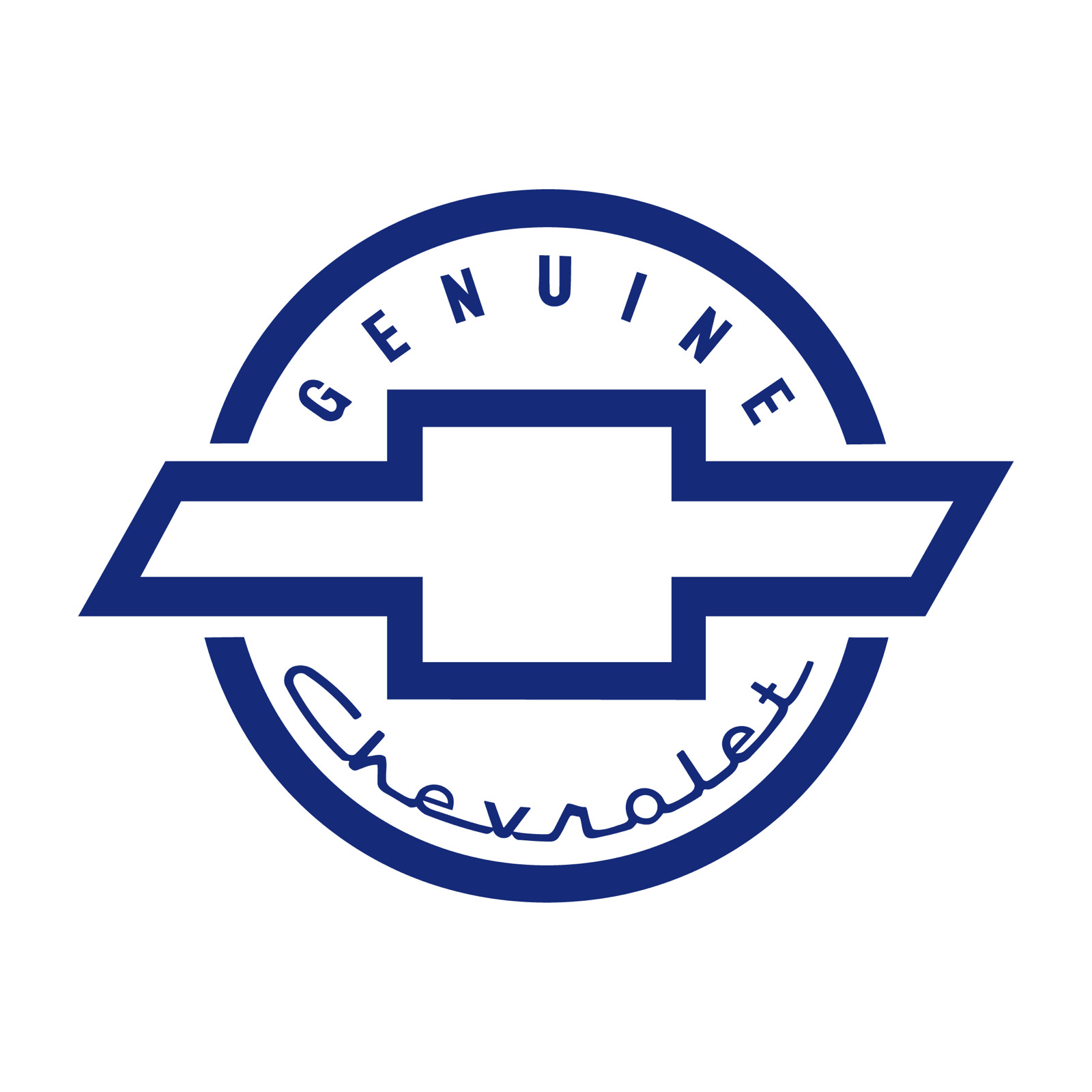 Chevy Chevrolet Genuine Circle Logo die cut decal Made in USA 6+yr