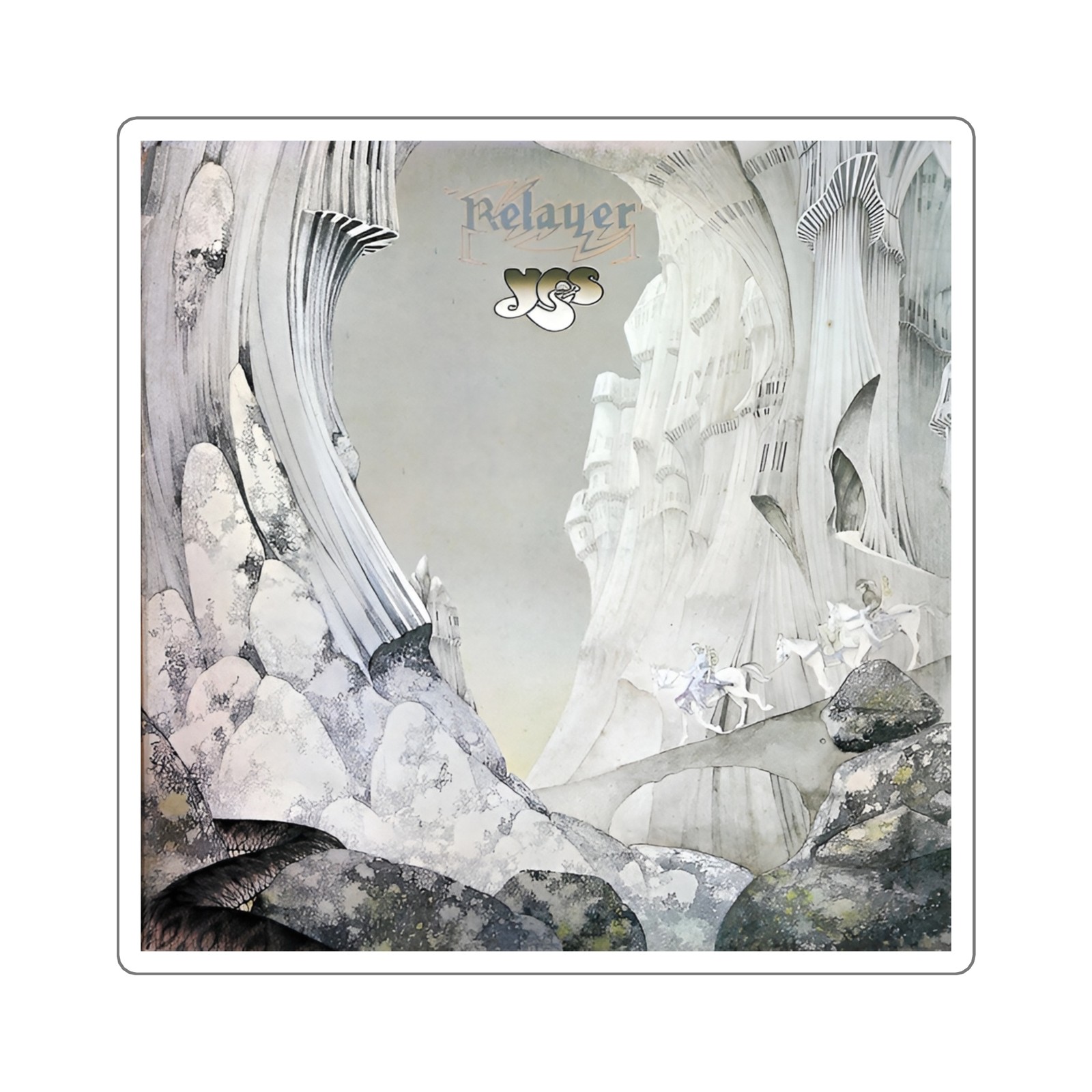 Yes “Relayer” Sticker | Progressive Rock Classic Album Decal