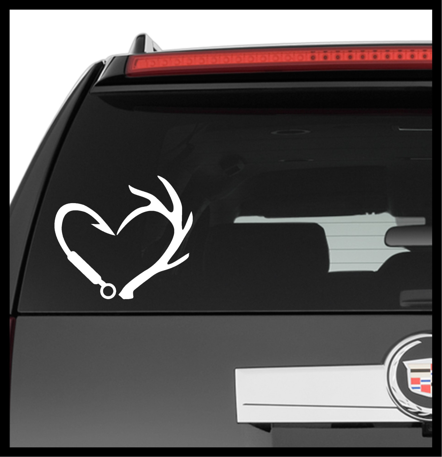 Vinyl Decal Truck Car Sticker Laptop – Hunting Fishing Love