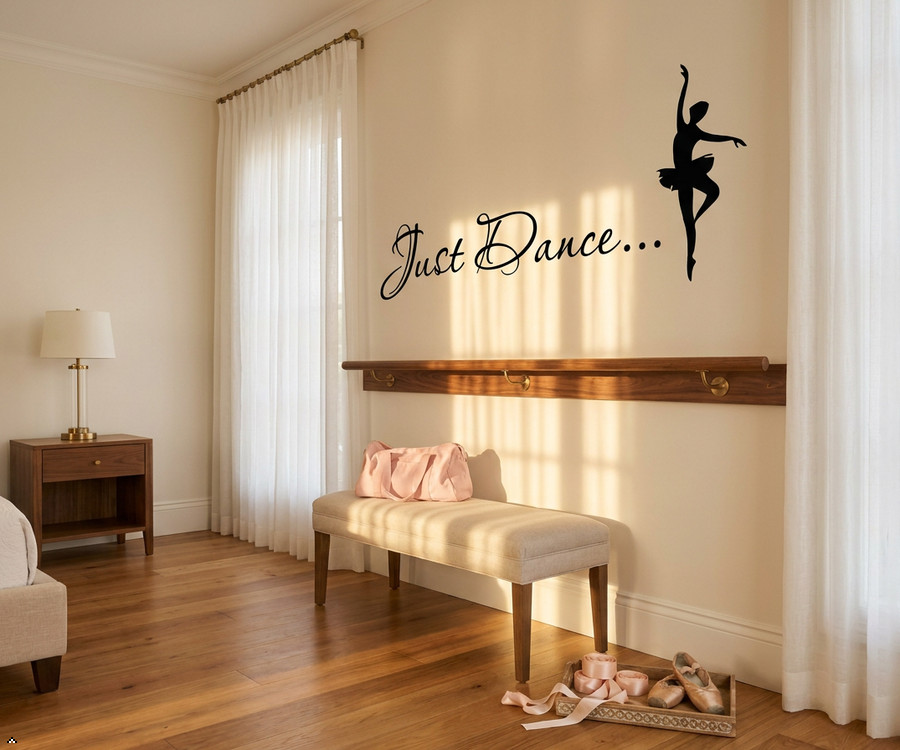 Just Dance Vinyl Wall Art Inspirational Quotes and Saying Home Decor Decal stick