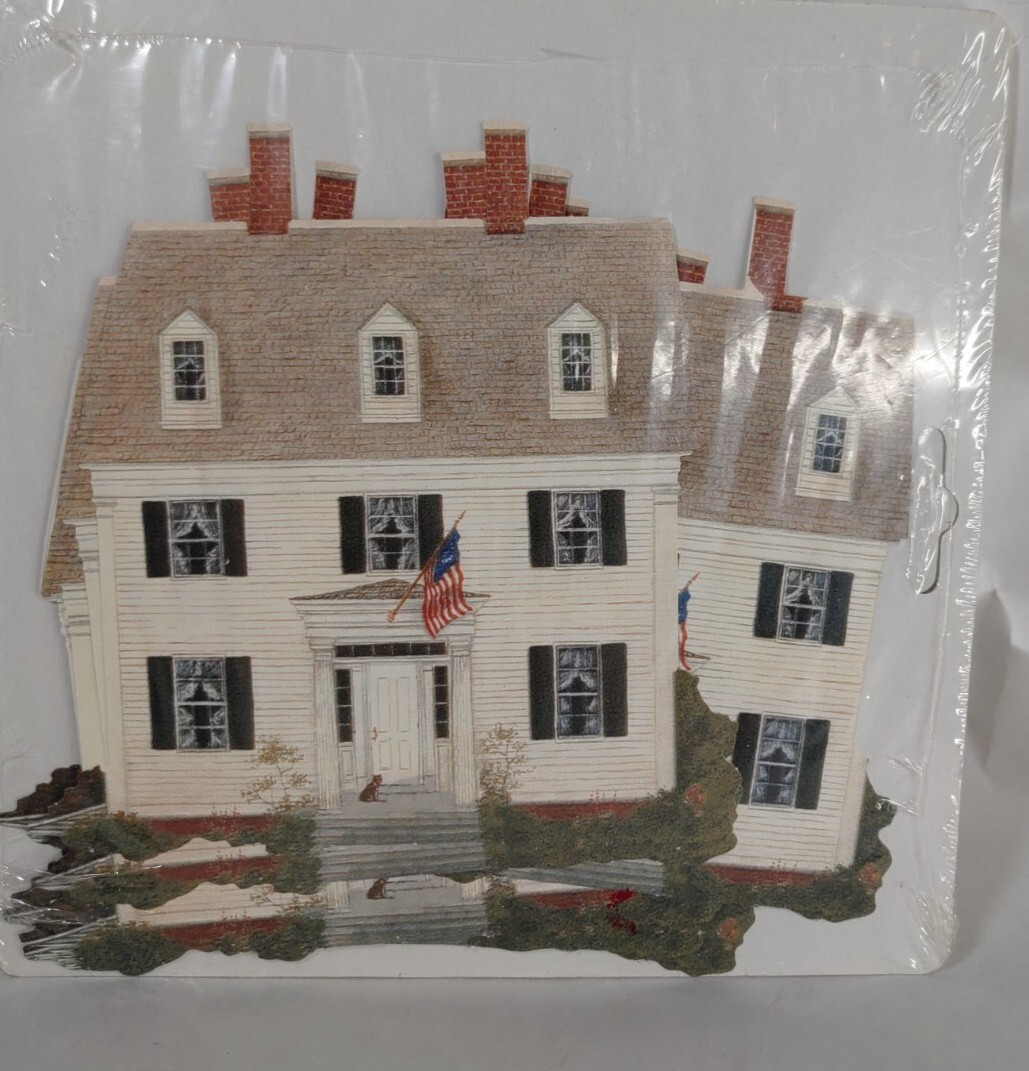 Donnas Wallpaper Cutouts Colonial Home American Flag Sticker