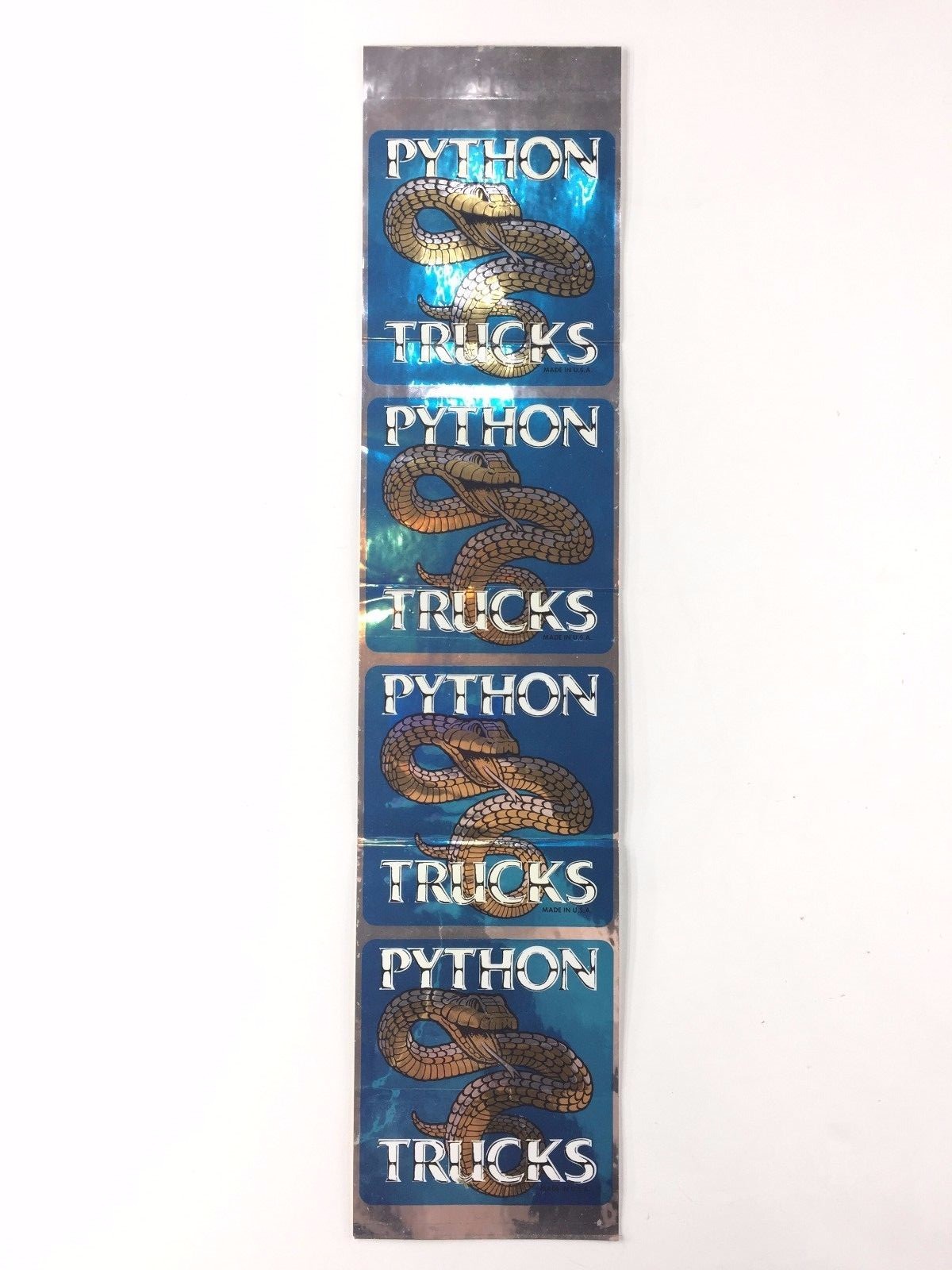 Vintage (1978) Python Trucks Dri-Mark Shiny Stickers *RARE*