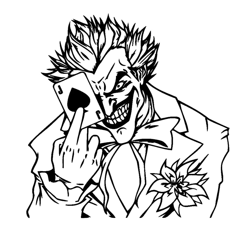 Vinyl Decal Car Truck Sticker Wall Batman Harley Quinn – Joker Holding Card