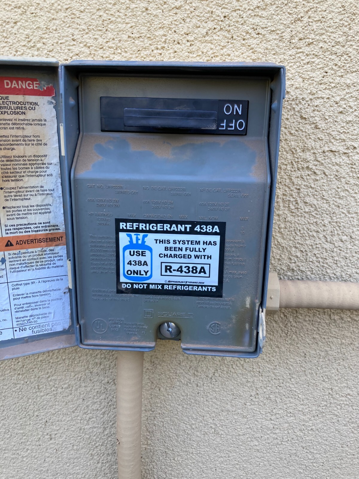 Refrigerant Retrofit Stickers X10- Properly Label Unit After Converting to R438A