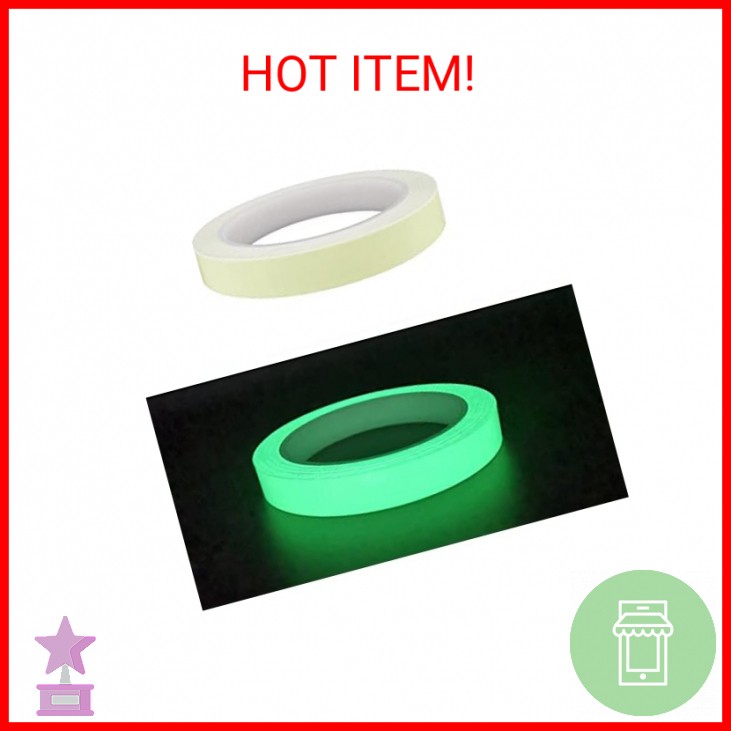 MOJOTORY Glow in the Dark Tape, 33 Feet x 0.5 Inch, Waterproof Glow Tape Glow in