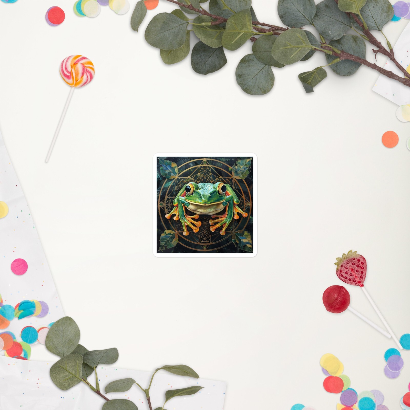 World of Wilds – Frog Lookin' at You – slappin' sticker