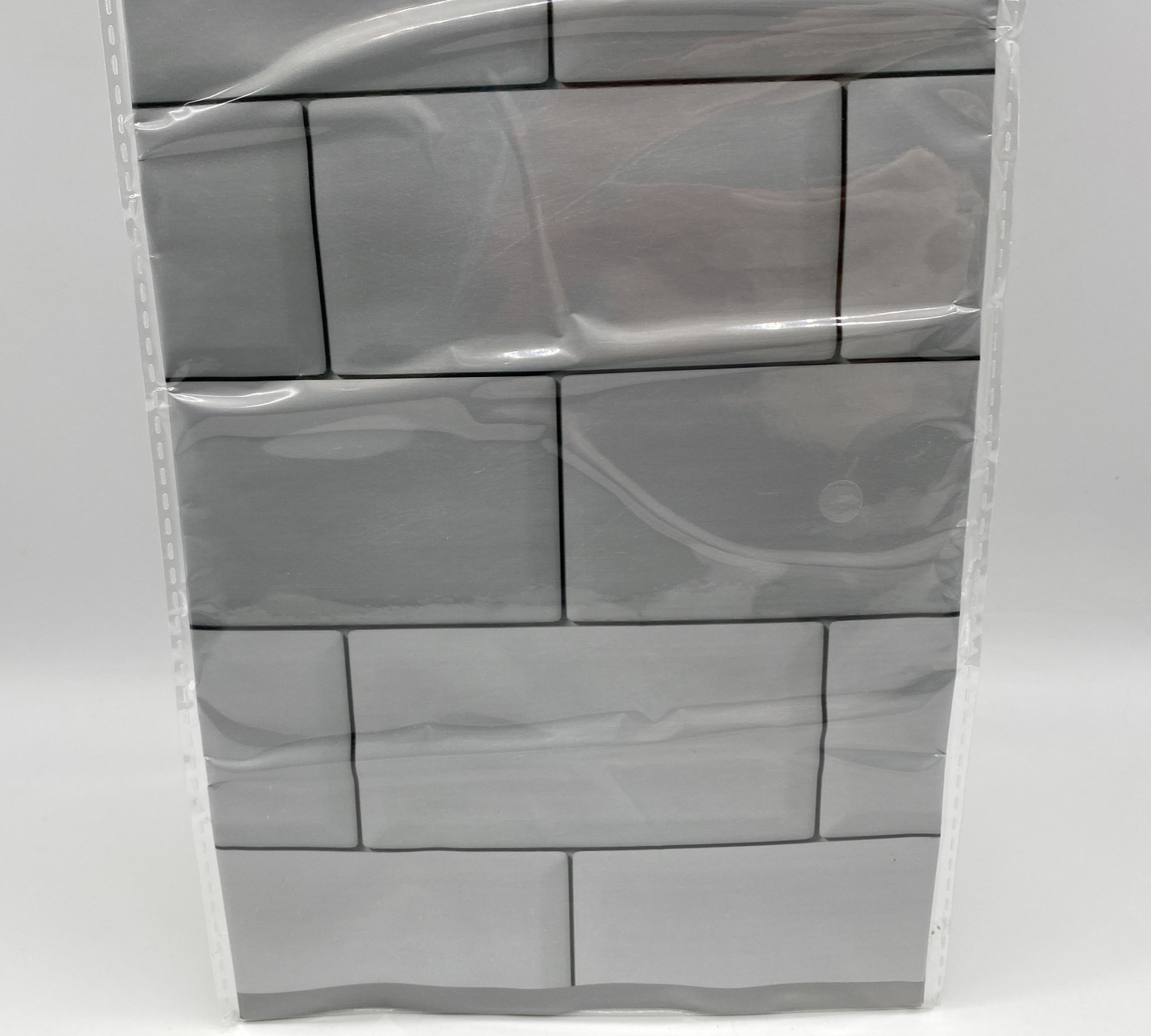New Cooking Concepts Gray Subway Tile Foil Backsplash Wall Sticker 17 x 29 NIP
