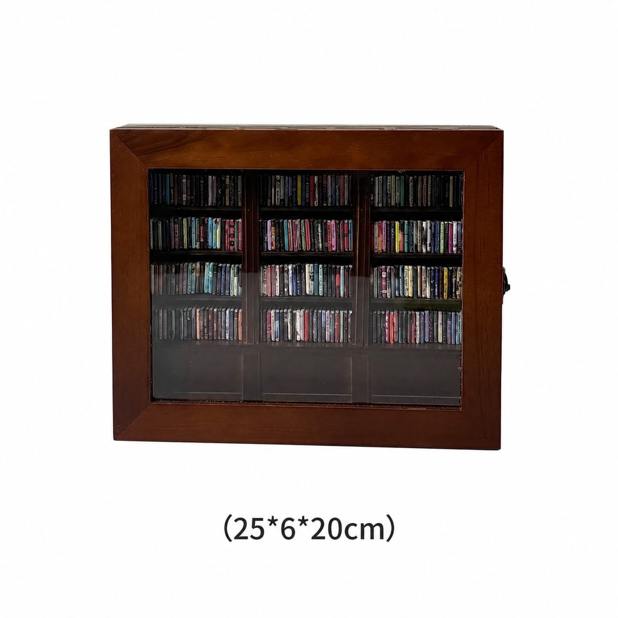 Vintage Miniature Wooden Bookcase Dollhouse Bookshelf Display Cabinet Decor