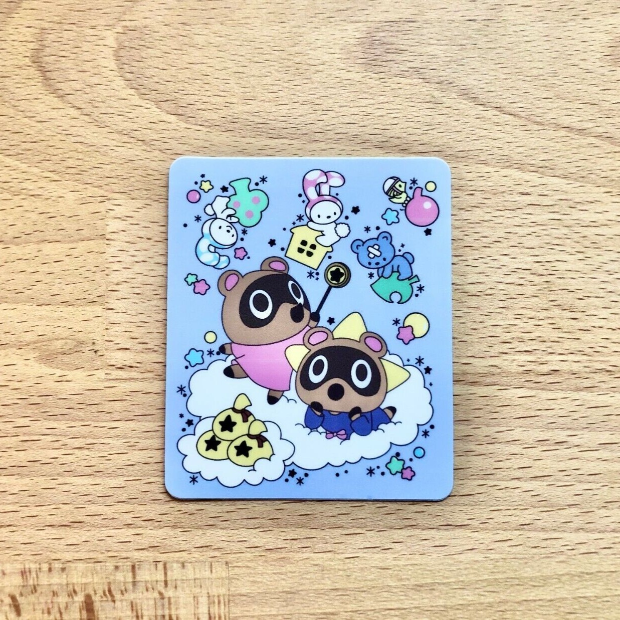 Animal Crossing Sanrio Mini Posters STICKER – Nook & Little Twin Stars