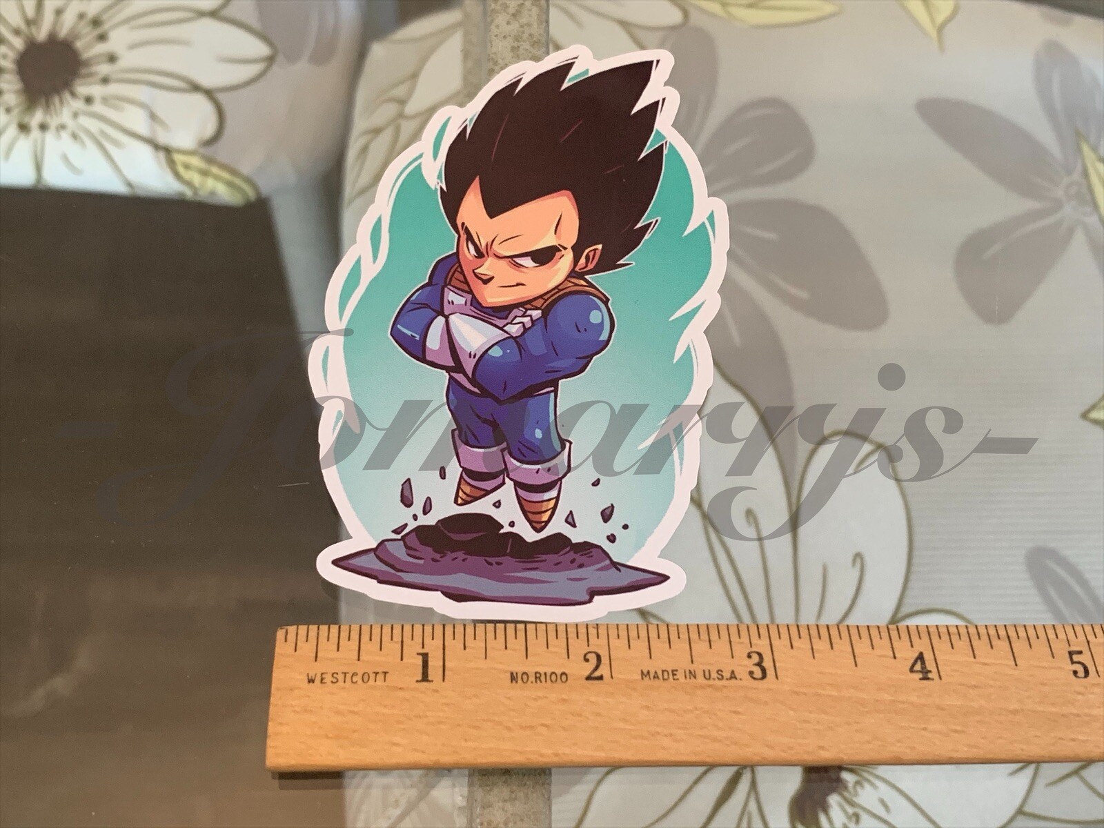 Dragon Ball Z – Anime – Prince Vegeta Chibi Custom Sticker Decal Sign manga