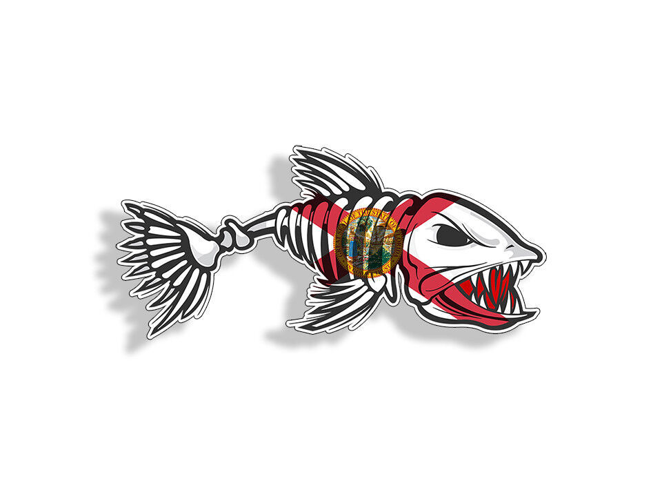 Florida Bone Fish Sticker Decal