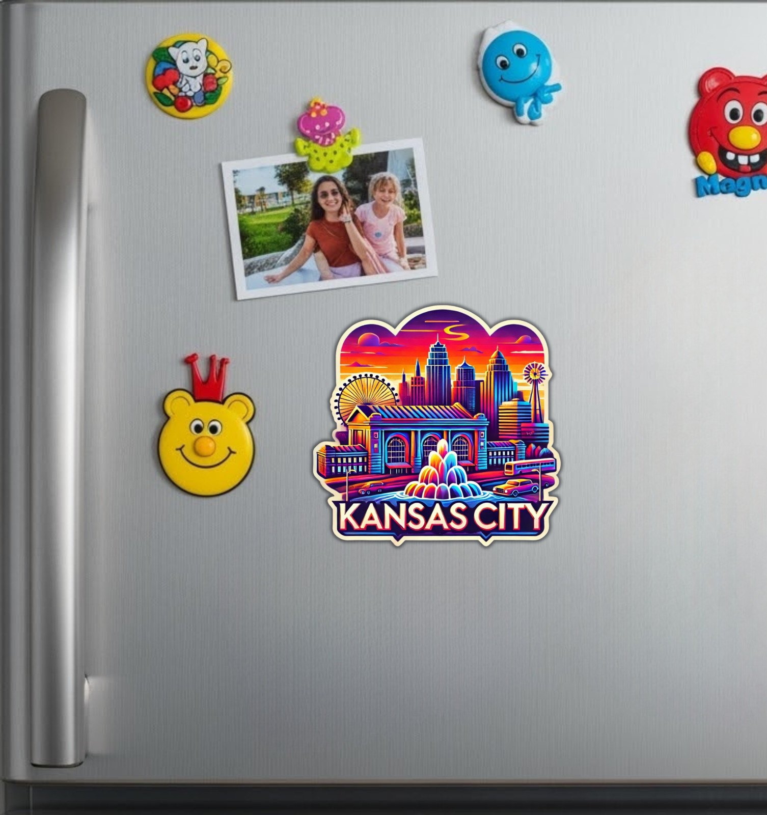 Kansas City Fridge Magnet or Laptop Sticker