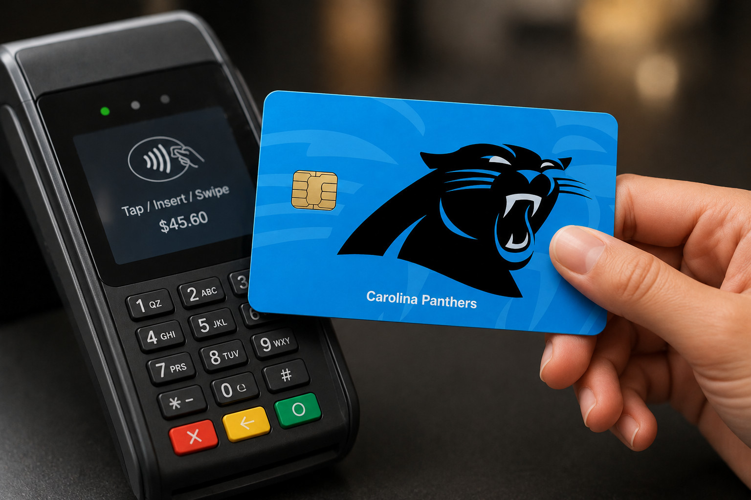 Carolina Panthers Credit Debit Card Skin Decal NFL Football Vinyl Sticker Sports
