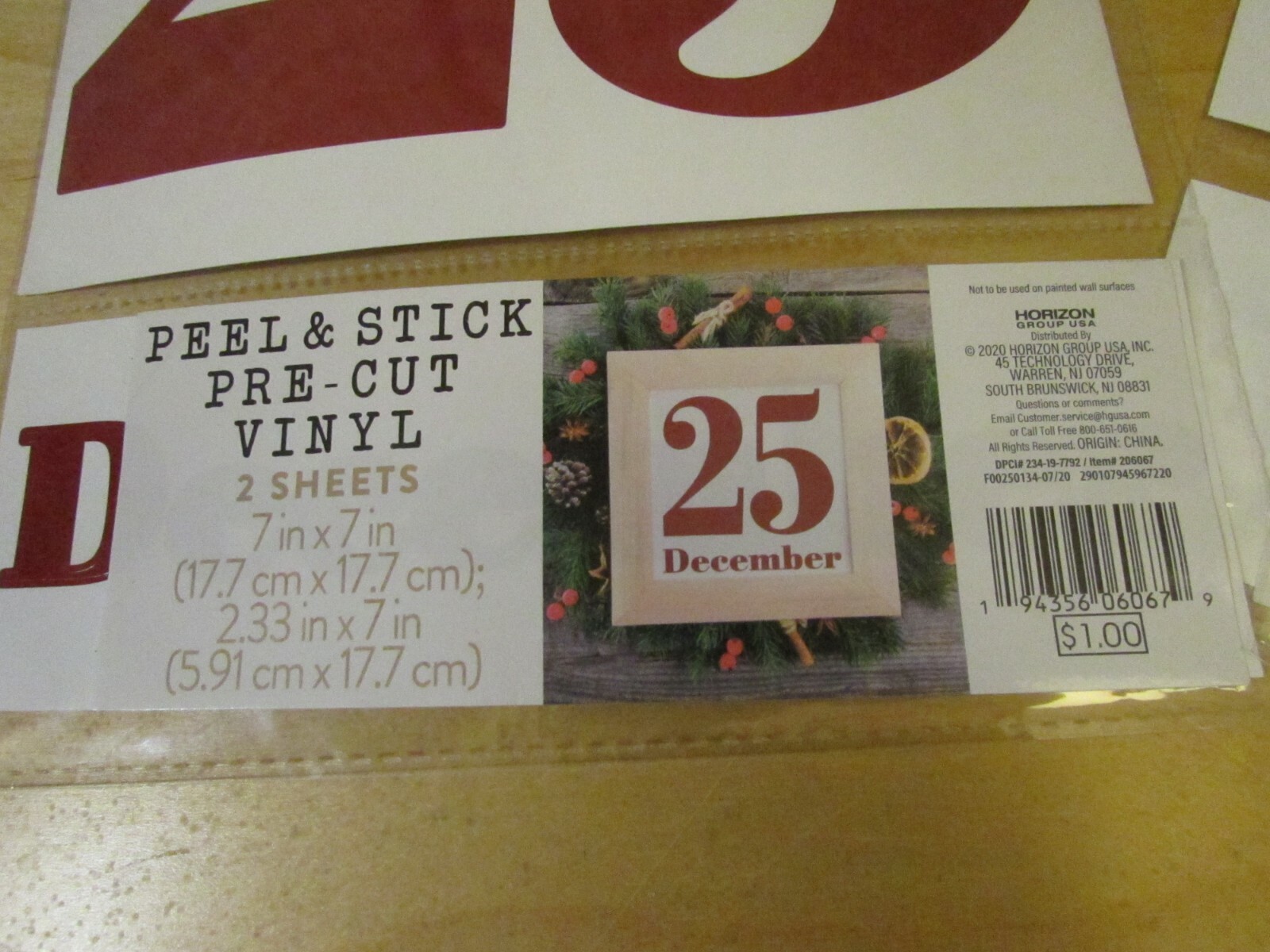 Target Bullseye Playground Christmas Peel & Stick Pre-Cut Vinyl