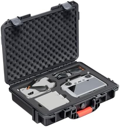 Hard Case for DJI Mini 4 Pro: Waterproof Hard Shell with Foam for DJI Drone Mini
