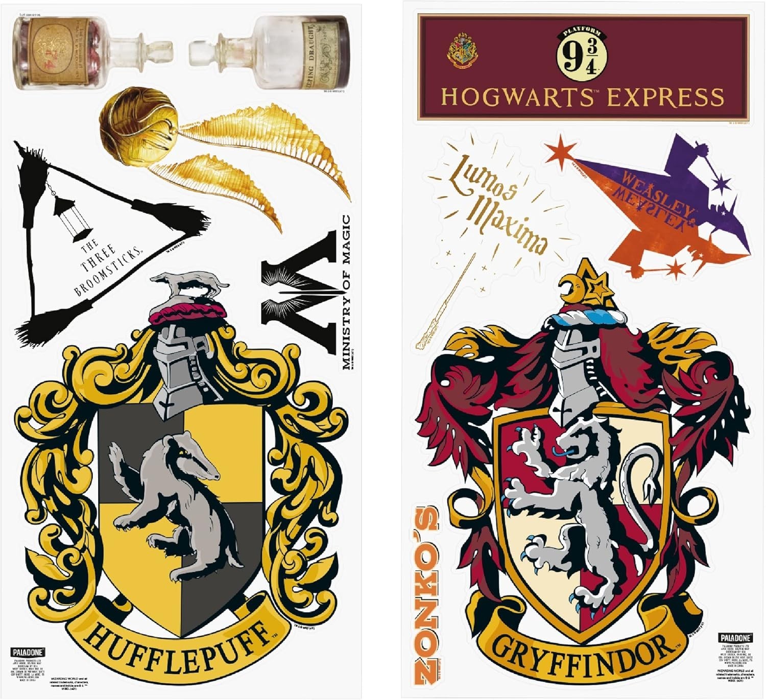 Harry Potter Inspired Wall Stickers 20pcs Wizard Magic Removable Decals Decor