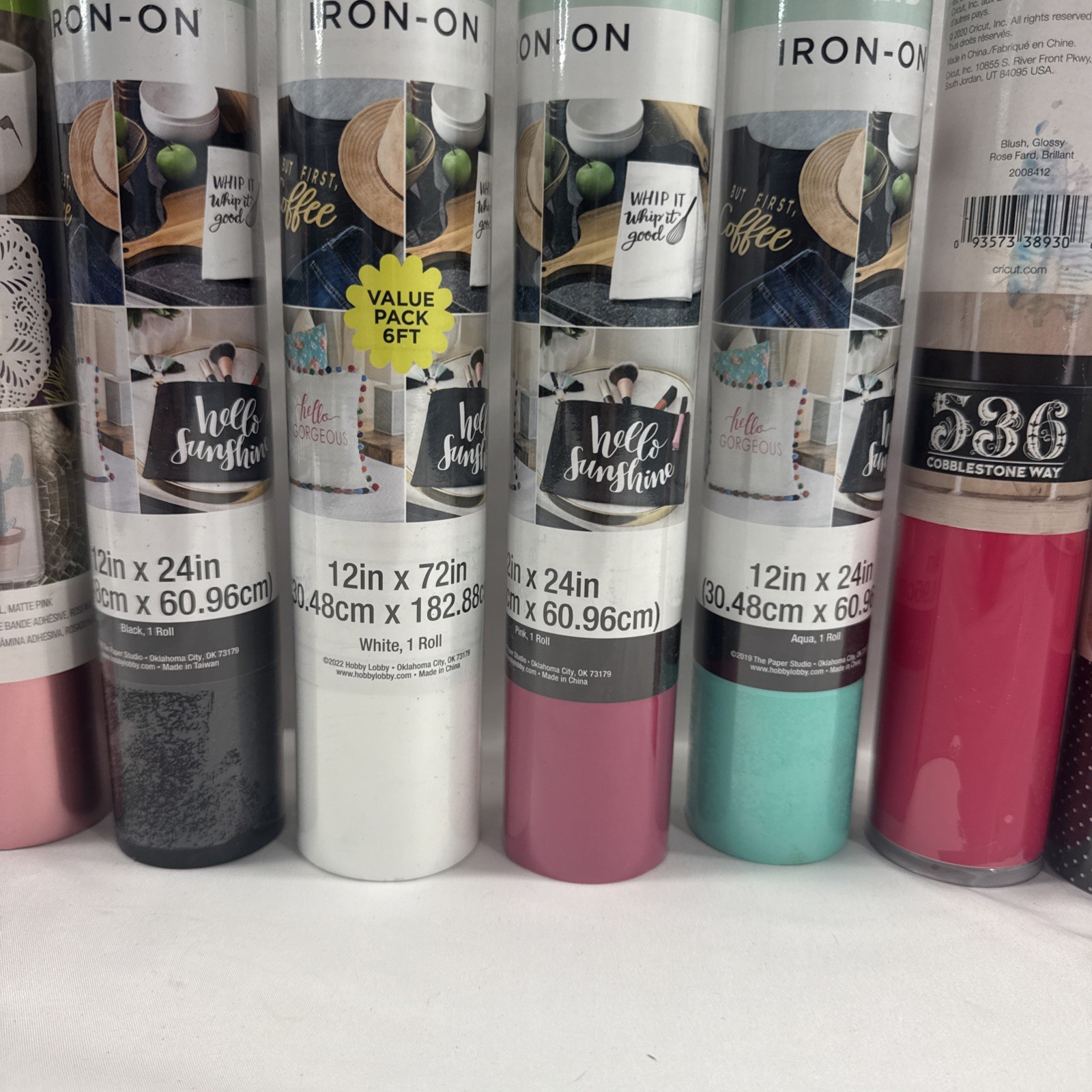 Cricut Premium Vinyl Roll Lot – Assorted Premium Vinyl Rolls, Multiple Rolls