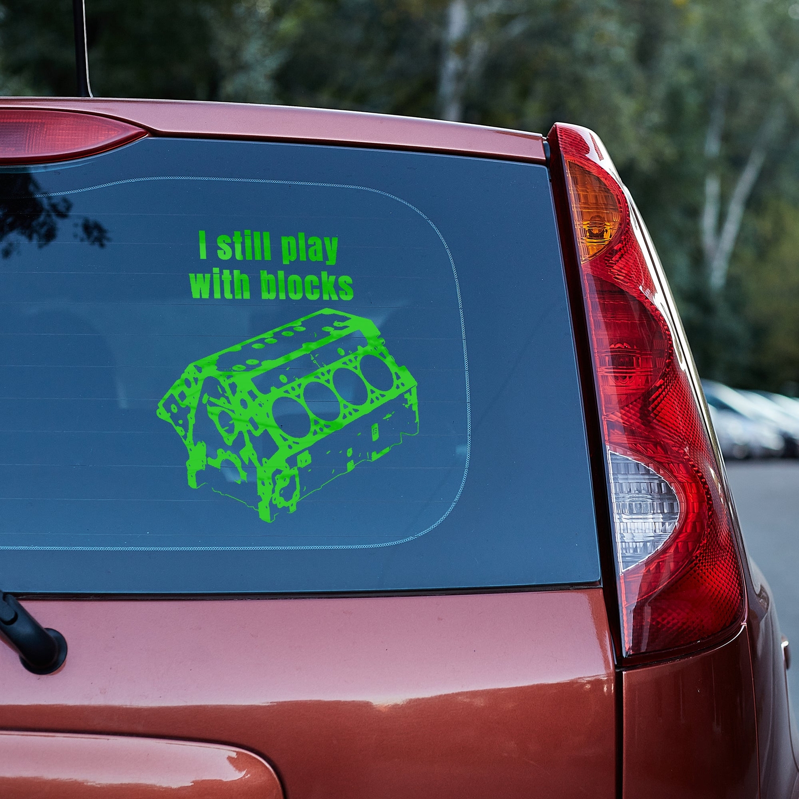 I still play with blocks Vinyl Decal, mechanic gift, handyman gift,car guy