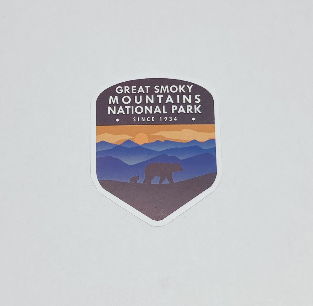 Great Smoky Mountains National Park Sticker 1934 Decal Travel Souvenir Tc6