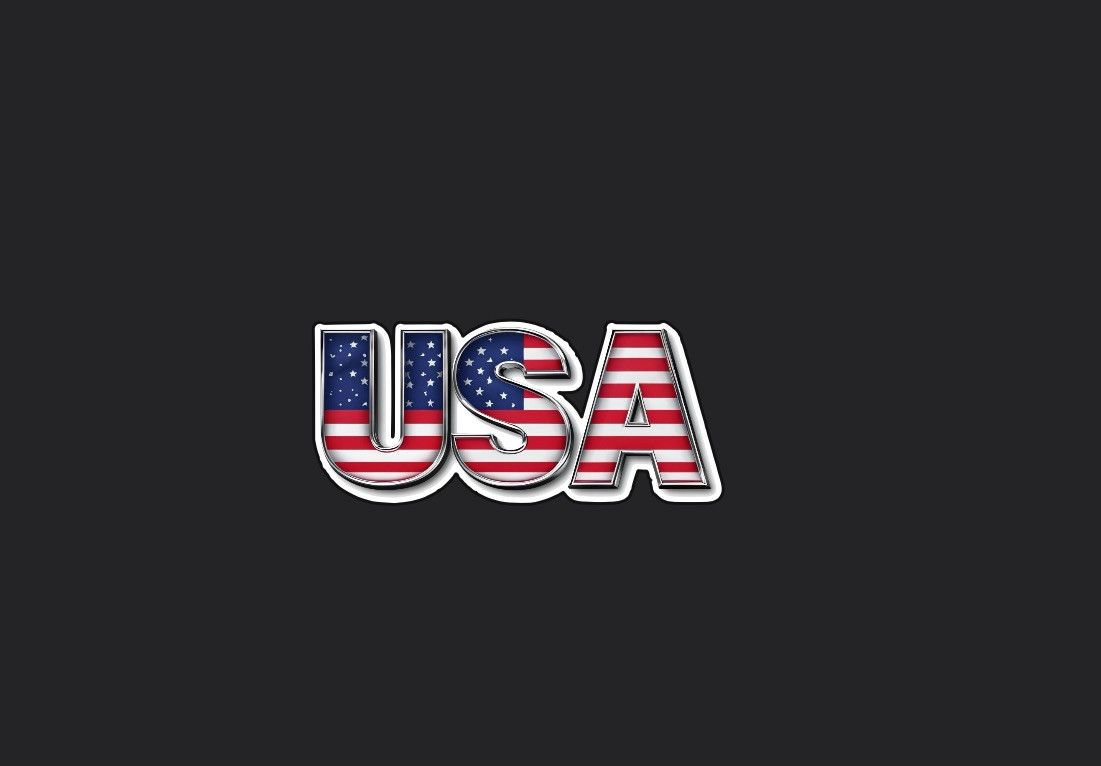 New 3” Wide X 1.5” Tall USA Vinyl Decal Sticker Flag America