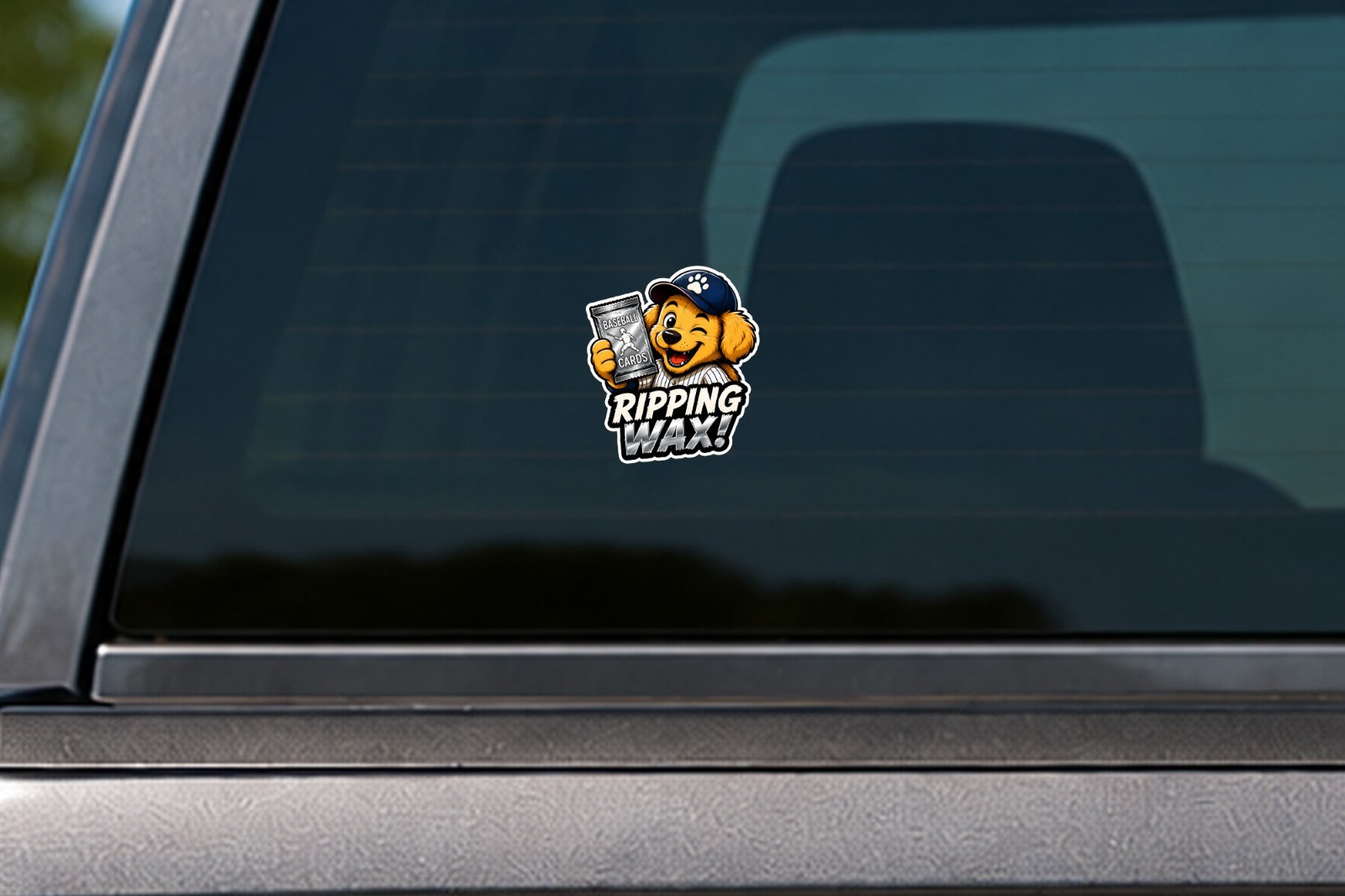 Pack Dog Decal Sticker Trading Card Pack Opening Sticker Car Window Bottle