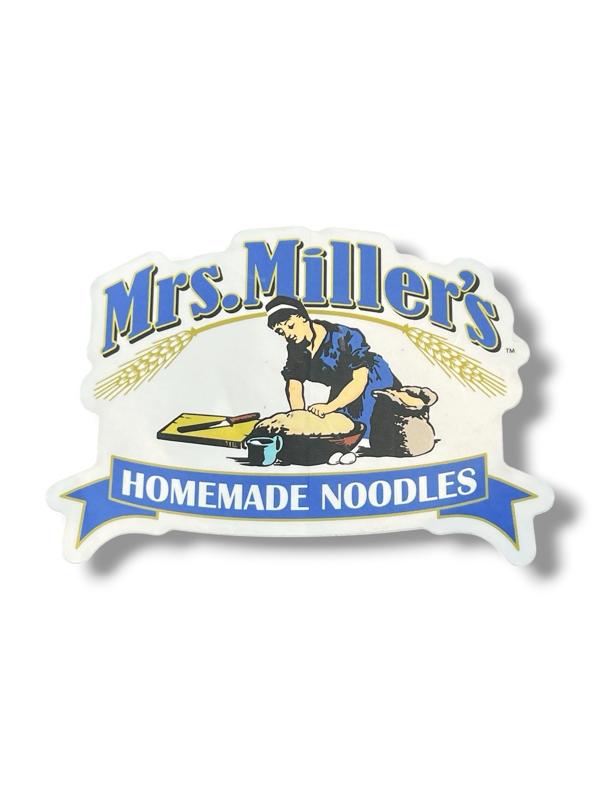 Mrs. Miller’s Homemade Noodles Sticker Fredericksburg, Ohio Advert New!