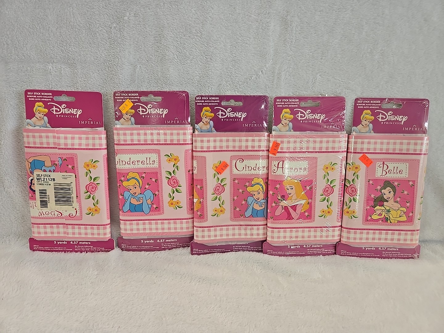 Disney Princess Vtg Y2K Bedroom Decor Lot Of 7 NOS Wall Border Valance Applique